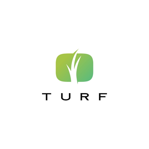 Turf логотип значок иллюстрации