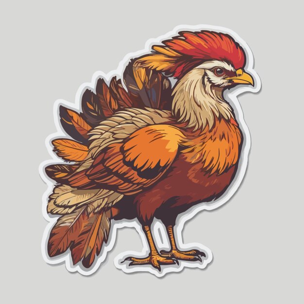 Turkey color cartoon vector