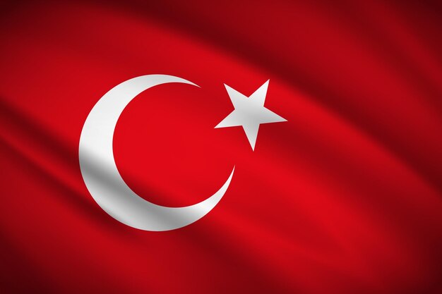 Vettore bandiera della turchia 02