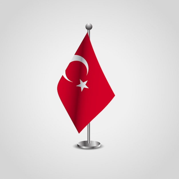 トルコの旗のデザインベクトル