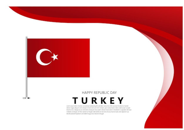 Turchia bandiera turchia festa dell'indipendenza bandiera design turchia bandiera design turchia festa della repubblica che celebra