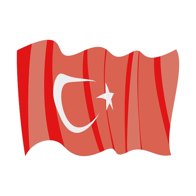 Vector turkey flag in vector