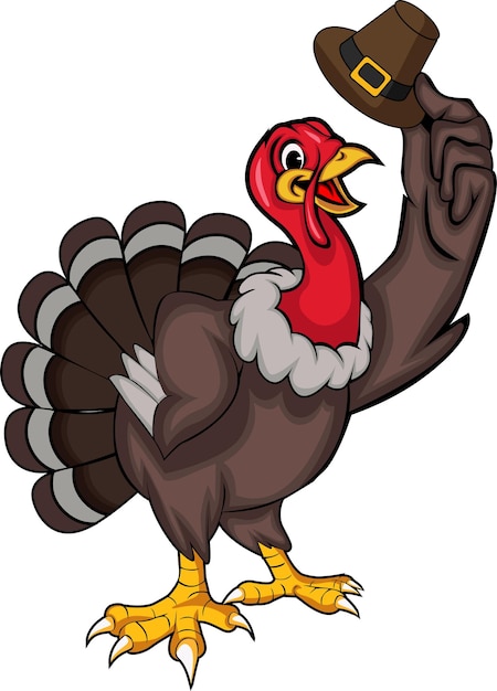 Vector turkey mascot character design