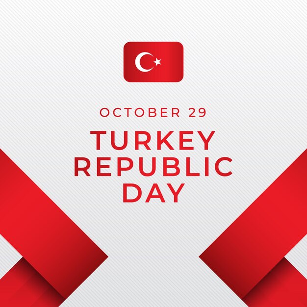 Turkey Republic Day design template