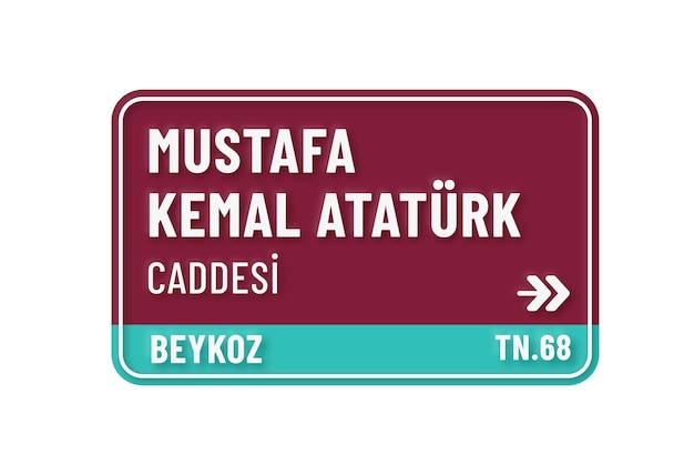 turkey street sign editable vector