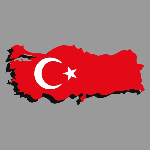 トルコ トルコ地図 ベクトル図