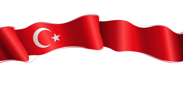 Turkije golf vlag lint achtergrond