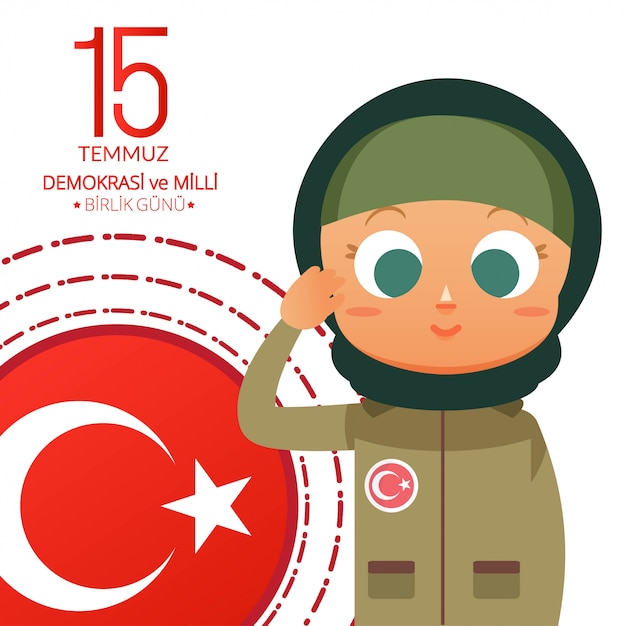 Turkije nationale dag illustratie