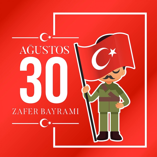 Turkije nationale dag illustratie