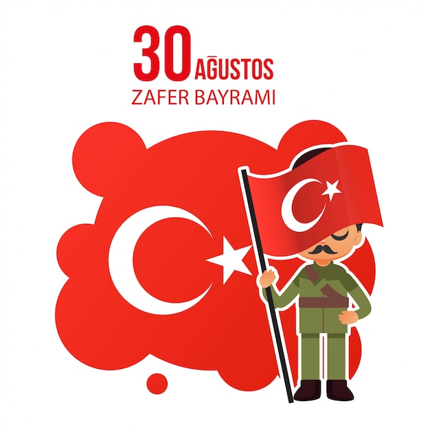 Turkije nationale dag illustratie