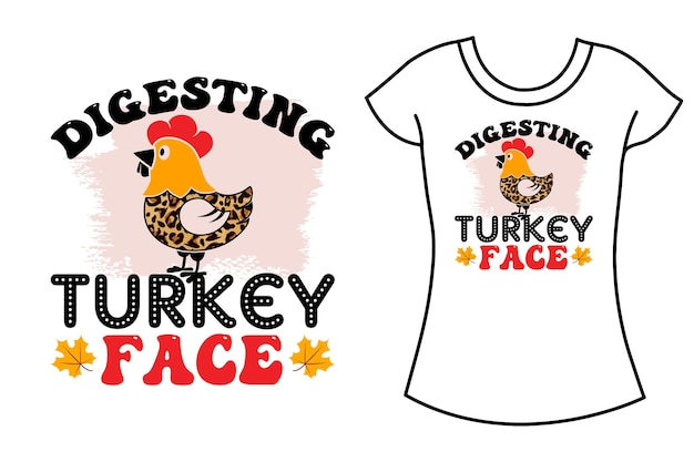 Turkije patroon vintage svg typografie t shirt design. thanksgiving familie cadeau shirt.