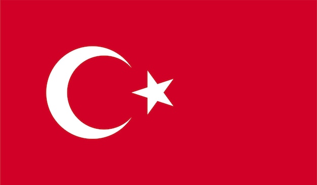 Vector turkije vlag ontwerp eps vector