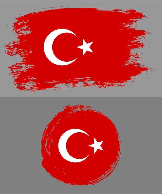 Vector turkije vlag vector illustratie