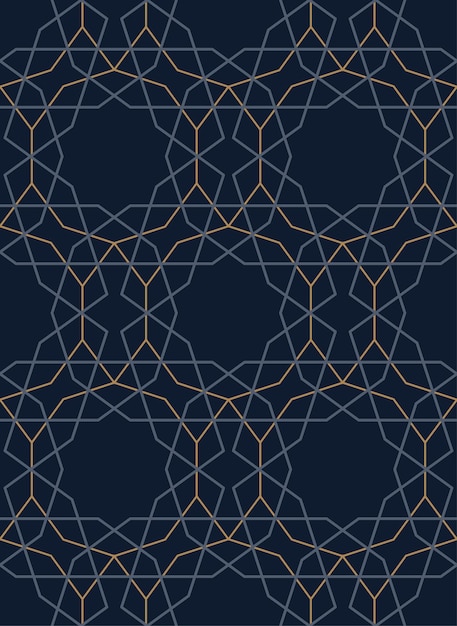 Vector turkish, geometric, dark, seamless pattern. linear ornament for decoration. vector illustration