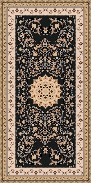 Turkish style moslem prayer rug