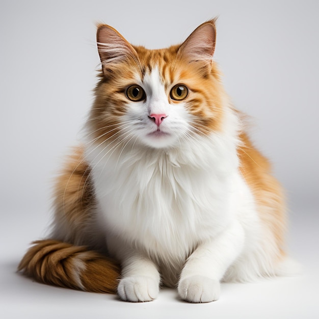 Premium Vector | Turkish van kitten cat