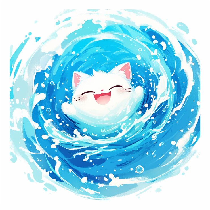 トルコのバンが水に飛び込む