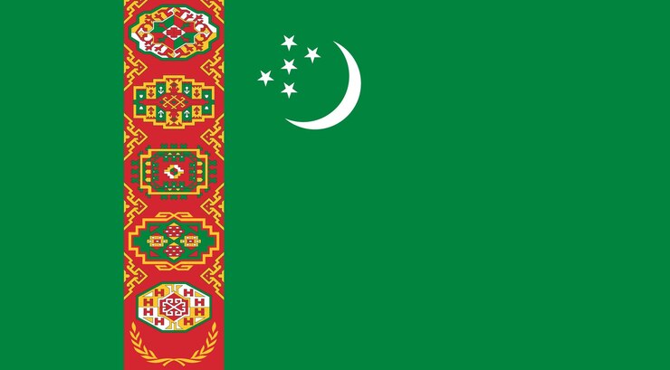 वेक्टर turkmenistan flag illustration