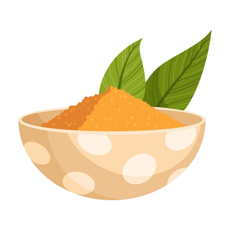 Vector turmeric root plant icon natural flavor herbal spice hand drawn sketch illustration detox food