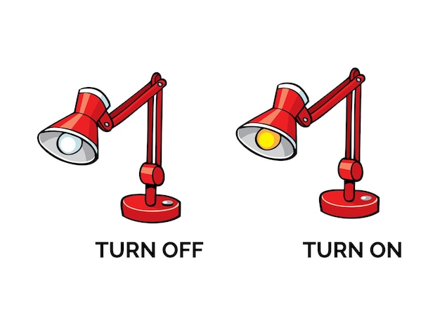 Accendi e spegni light vector pro
