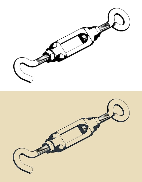 Стилизованные иллюстрации Turnbuckle
