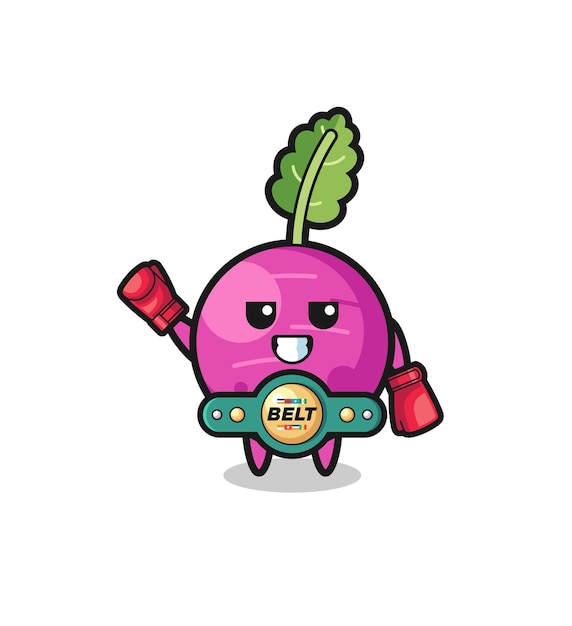 Turnip boxer mascot character