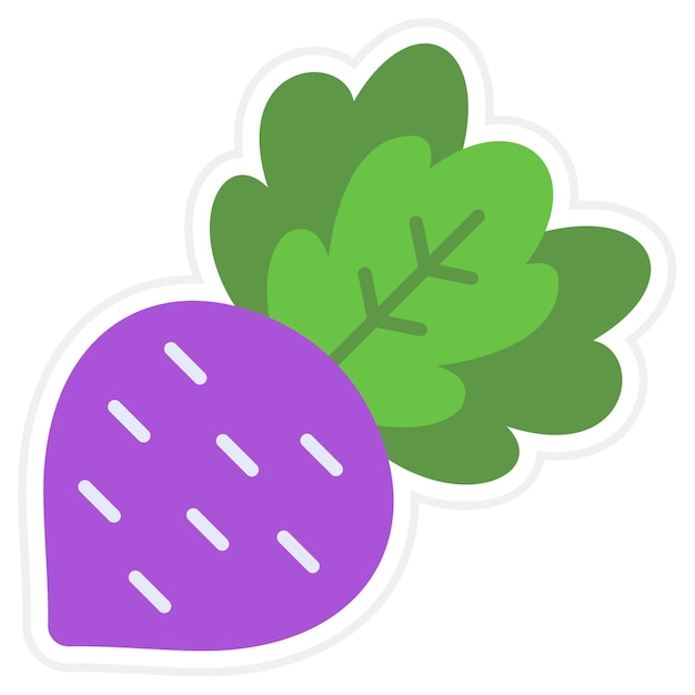 Vector turnip icon