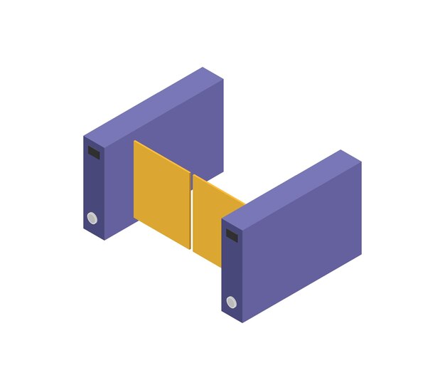 Turnstile Card Isometric