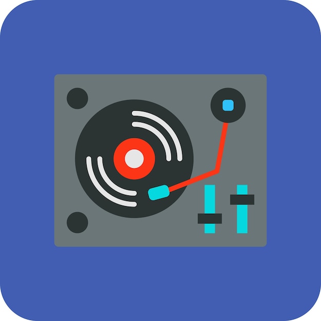 Vector turntable icon