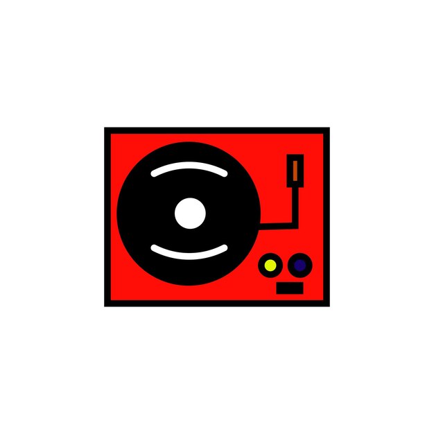 turntable vector type icon