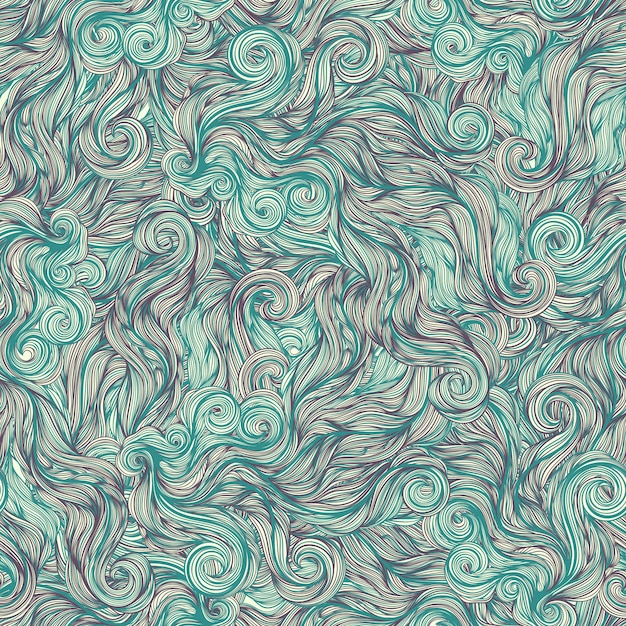 Turqoise line swirls