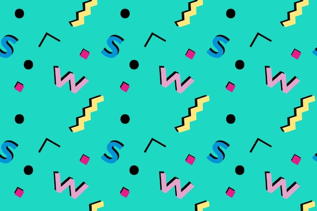 Vector turquoise seamless background