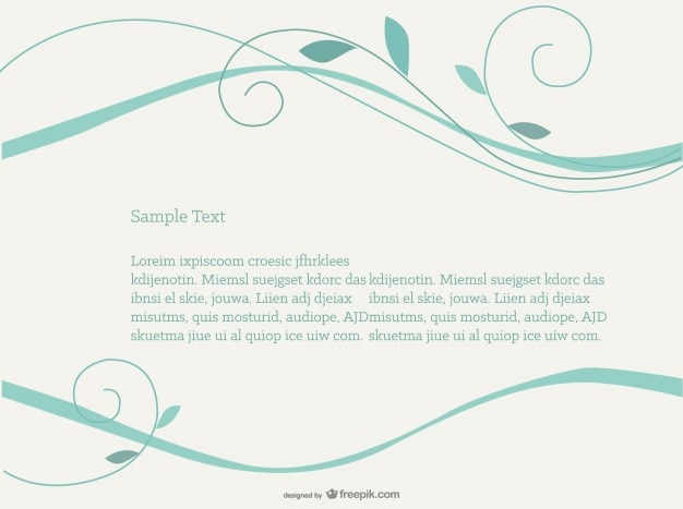 Vector turquoise swirls background