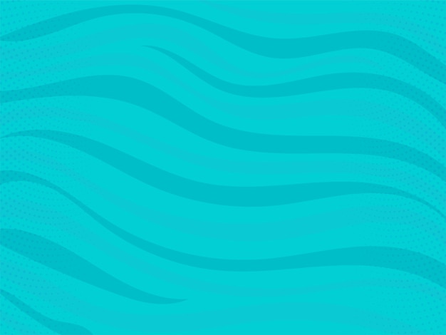 Turquoise Wave Dotted Pattern Background