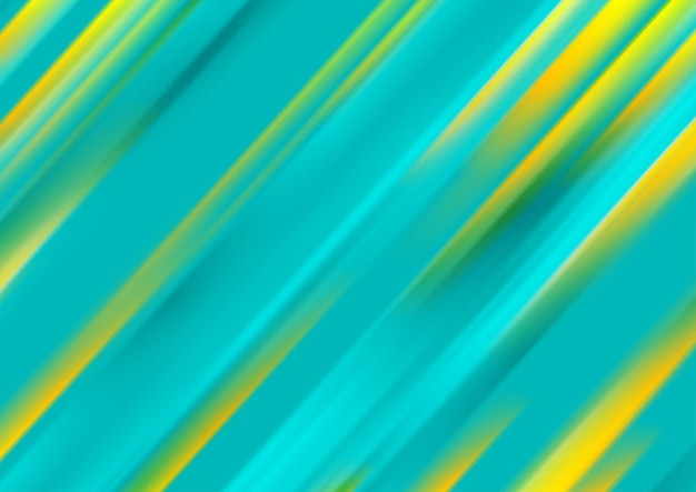 Turquoise and yellow smooth stripes abstract background