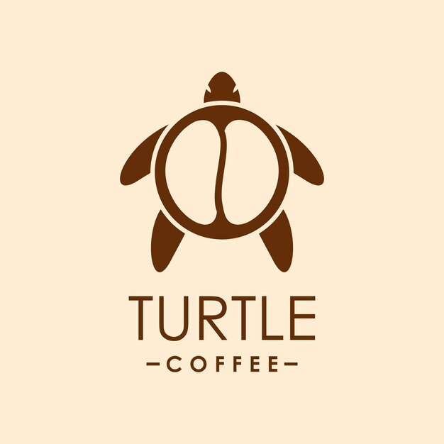 Vector turtle coffee design element vector with creative concept idea