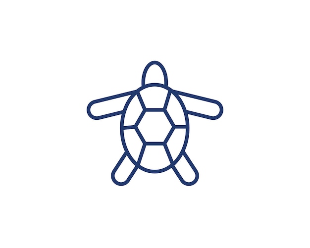 Vector turtle icon logo ontwerp inspiratie vector sjabloon turtle logo ontwerp concept