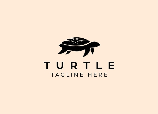 Vector turtle logo design vector simple turtle logo