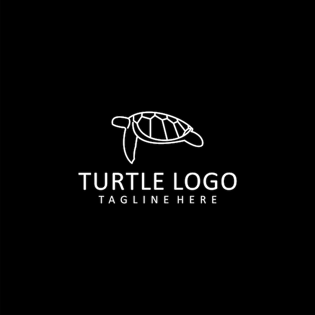 Вектор дизайна логотипа черепахи