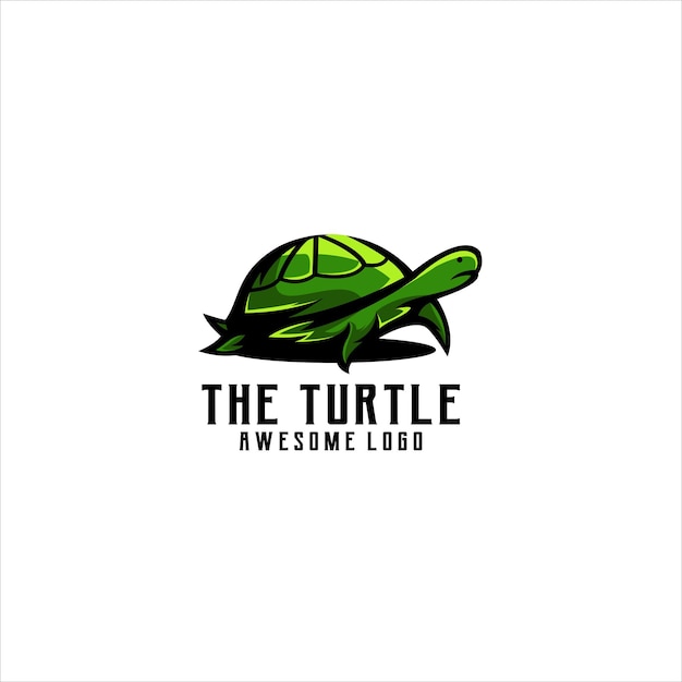 Turtle logo illustration vector design