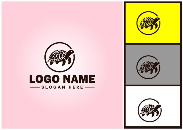 Turtle logo vector art icon graphics for company brand tortoise icon turtle logo template