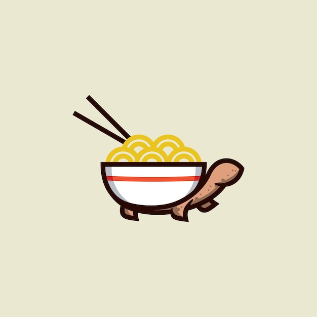 Tartaruga ramen logo design