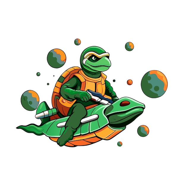 turtle in space