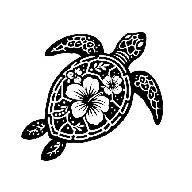 Vector turtle svg cute sea turtle svg