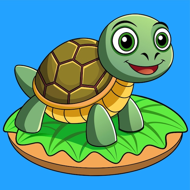 Turtle terrapin ocean hand drawn flat stylish mascot cartoon character drawing sticker icon concept