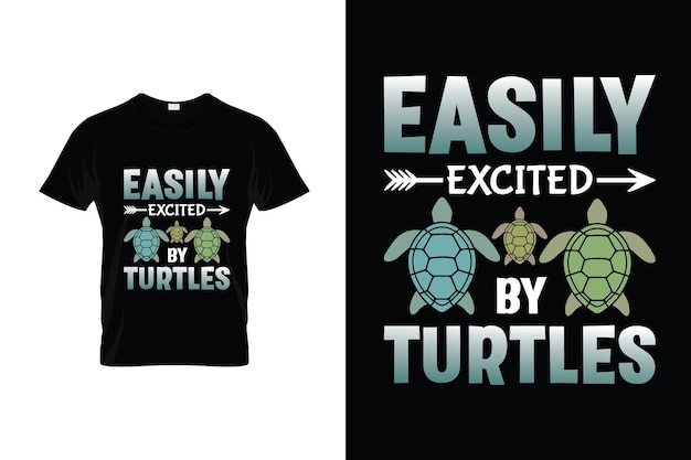 Turtle Tshirt Design of Turtle poster Design of Turtle illustratie