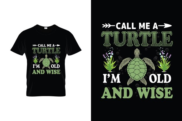 거북이 티셔츠 디자인 또는 거북이 포스터 디자인 또는 거북이 그림