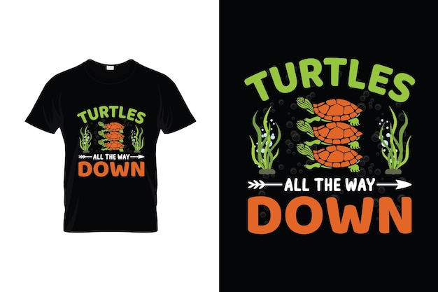 Turtle tshirt design o turtle poster design o turtle illustration