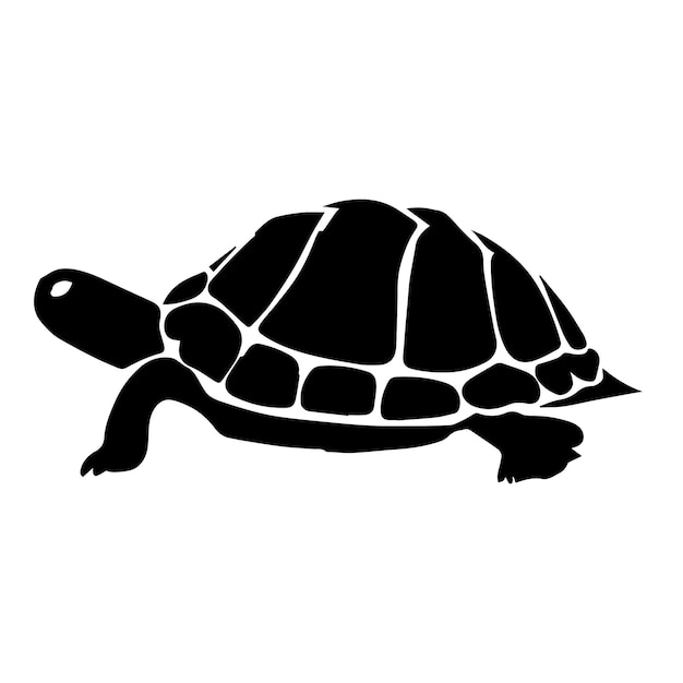 turtle vector illustration silhouette