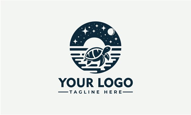 Vector turtle vector logo design vintage turtle logo vector for business identity